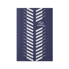 Обложка для паспорта матовая кожа с принтом SUBARU SPORT в Санкт-Петербурге, натуральная матовая кожа | размер 19,3 х 13,7 см; прозрачные пластиковые крепления | subaru | марка | машины | субару