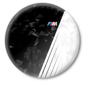 Значок с принтом BMW 2018 M Sport в Санкт-Петербурге,  металл | круглая форма, металлическая застежка в виде булавки | bmw | бмв | марка | машины