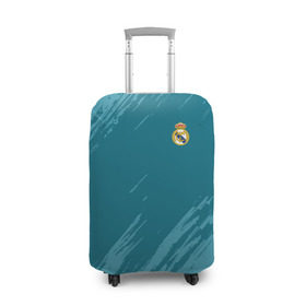 Чехол для чемодана 3D с принтом Real Madrid 2018 Original в Санкт-Петербурге, 86% полиэфир, 14% спандекс | двустороннее нанесение принта, прорези для ручек и колес | emirates | fc | real madrid | абстракция | реал мадрид | футбольный клуб | эмблема