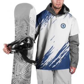 Накидка на куртку 3D с принтом Chelsea Uniform в Санкт-Петербурге, 100% полиэстер |  | chelsea | fc | football | football club | sport | спорт | спортивные | униформа | фирменные цвета | фк | футбол | футбольный клуб | челси
