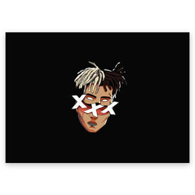 Поздравительная открытка с принтом XXXtentacion в Санкт-Петербурге, 100% бумага | плотность бумаги 280 г/м2, матовая, на обратной стороне линовка и место для марки
 | anime | at  me | freex | look | revenge | tentacion | xxx | xxxtentacion | аниме | джасей | дуэйн | икс | нарисованный | онфрой | рисунок | тейте | тент | тентаньсьен | тентасьён | тентасьон | тентейшен | тентейшн | триисковый