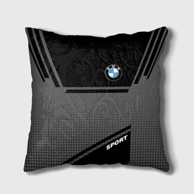 Подушка 3D с принтом BMW SPORT в Санкт-Петербурге, наволочка – 100% полиэстер, наполнитель – холлофайбер (легкий наполнитель, не вызывает аллергию). | состоит из подушки и наволочки. Наволочка на молнии, легко снимается для стирки | bmw | бмв | марка | машины