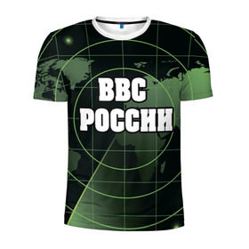 Мужская футболка 3D спортивная с принтом ВВС России в Санкт-Петербурге, 100% полиэстер с улучшенными характеристиками | приталенный силуэт, круглая горловина, широкие плечи, сужается к линии бедра | 