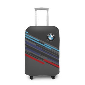Чехол для чемодана 3D с принтом BMW BRAND COLOR в Санкт-Петербурге, 86% полиэфир, 14% спандекс | двустороннее нанесение принта, прорези для ручек и колес | bmw | бмв | марка | машины