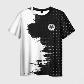 Мужская футболка 3D с принтом Leicester city uniform 2018 в Санкт-Петербурге, 100% полиэфир | прямой крой, круглый вырез горловины, длина до линии бедер | Тематика изображения на принте: football | soccer