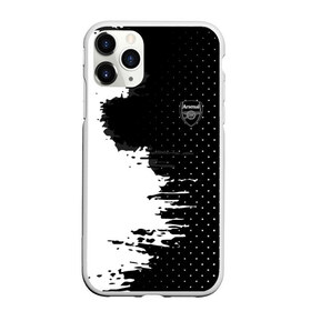 Чехол для iPhone 11 Pro матовый с принтом Arsenal uniform black 2018 в Санкт-Петербурге, Силикон |  | football | soccer | арсенал