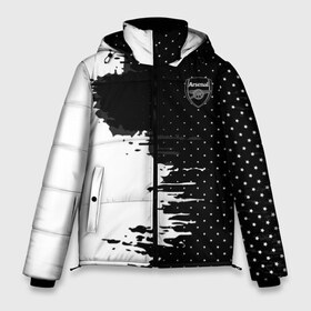 Мужская зимняя куртка 3D с принтом Arsenal uniform black 2018 в Санкт-Петербурге, верх — 100% полиэстер; подкладка — 100% полиэстер; утеплитель — 100% полиэстер | длина ниже бедра, свободный силуэт Оверсайз. Есть воротник-стойка, отстегивающийся капюшон и ветрозащитная планка. 

Боковые карманы с листочкой на кнопках и внутренний карман на молнии. | Тематика изображения на принте: football | soccer | арсенал