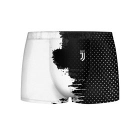 Мужские трусы 3D с принтом Juventus uniform black 2018 в Санкт-Петербурге, 50% хлопок, 50% полиэстер | классическая посадка, на поясе мягкая тканевая резинка | football | soccer | ювентус