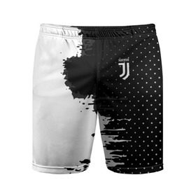 Мужские шорты 3D спортивные с принтом Juventus uniform black 2018 в Санкт-Петербурге,  |  | football | soccer | ювентус