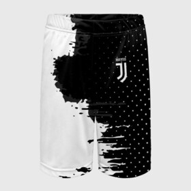 Детские спортивные шорты 3D с принтом Juventus uniform black 2018 в Санкт-Петербурге,  100% полиэстер
 | пояс оформлен широкой мягкой резинкой, ткань тянется
 | football | soccer | ювентус