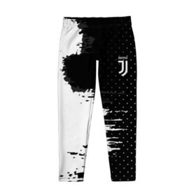 Детские леггинсы 3D с принтом Juventus uniform black 2018 в Санкт-Петербурге, полиэстер 85%, спандекс 15% | эластичный пояс, зауженный крой | football | soccer | ювентус