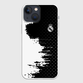 Чехол для iPhone 13 mini с принтом Real Madrid uniform black 2018 в Санкт-Петербурге,  |  | football | soccer | реал мадрид