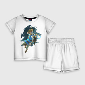 Детский костюм с шортами 3D с принтом The Legend of Zelda в Санкт-Петербурге,  |  | воин | ганон | зельда | игра | легенда | линк | лук | оружие | приключения | рыцарь | стрела
