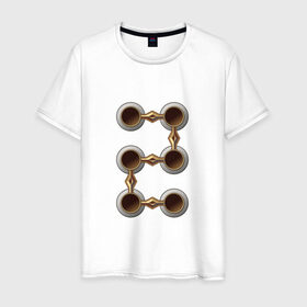 Мужская футболка хлопок с принтом Табула раса в Санкт-Петербурге, 100% хлопок | прямой крой, круглый вырез горловины, длина до линии бедер, слегка спущенное плечо. | 