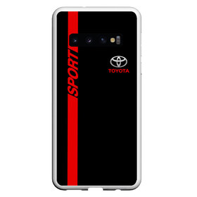 Чехол для Samsung Galaxy S10 с принтом TOYOTA SPORT в Санкт-Петербурге, Силикон | Область печати: задняя сторона чехла, без боковых панелей | toyota | марка | машины | тойота