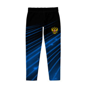 Детские леггинсы 3D с принтом Russia Sport 2018 uniform в Санкт-Петербурге, полиэстер 85%, спандекс 15% | эластичный пояс, зауженный крой | Тематика изображения на принте: abstraction | grunge | russia | sport | абстракция | герб | краска | русский | символика рф | спорт | спортивный | триколор | униформа | форма | я русский