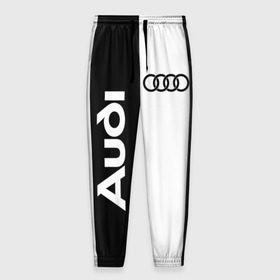 Мужские брюки 3D с принтом Audi в Санкт-Петербурге, 100% полиэстер | манжеты по низу, эластичный пояс регулируется шнурком, по бокам два кармана без застежек, внутренняя часть кармана из мелкой сетки | ауди | кольца | лого
