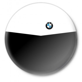 Значок с принтом BMW SPORT в Санкт-Петербурге,  металл | круглая форма, металлическая застежка в виде булавки | бмв | марка | машины