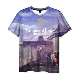 Мужская футболка 3D с принтом Kingdom Come Deliverance в Санкт-Петербурге, 100% полиэфир | прямой крой, круглый вырез горловины, длина до линии бедер | deliverance | kingdom come