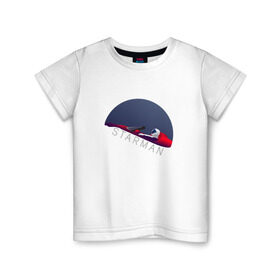 Детская футболка хлопок с принтом starman в Санкт-Петербурге, 100% хлопок | круглый вырез горловины, полуприлегающий силуэт, длина до линии бедер | spacex | tesla | илон маск | маск | спейс икс | тесла