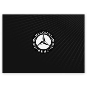 Поздравительная открытка с принтом Mercedes SPORT в Санкт-Петербурге, 100% бумага | плотность бумаги 280 г/м2, матовая, на обратной стороне линовка и место для марки
 | auto | automobile | car | machine | mercedes | motor | motor car | sport car | автомашина | легковой автомобиль | спортивный автомобиль | тачка