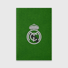 Обложка для паспорта матовая кожа с принтом FC Real Madrid в Санкт-Петербурге, натуральная матовая кожа | размер 19,3 х 13,7 см; прозрачные пластиковые крепления | football | soccer | реал мадрид