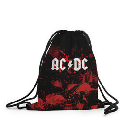Рюкзак-мешок 3D с принтом AC/DC в Санкт-Петербурге, 100% полиэстер | плотность ткани — 200 г/м2, размер — 35 х 45 см; лямки — толстые шнурки, застежка на шнуровке, без карманов и подкладки | ac dc | acdc | acdc ас дс | австралийская | ангус янг | асдс | блюз | группа | крис слэйд | метал | молния | музыка | музыканты | певцы | рок | рок н ролл | стиви янг | хард | хардрок | эксл роуз