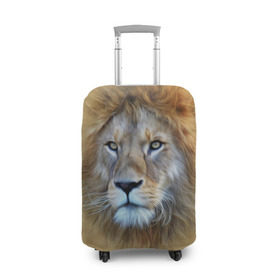Чехол для чемодана 3D с принтом Лев в Санкт-Петербурге, 86% полиэфир, 14% спандекс | двустороннее нанесение принта, прорези для ручек и колес | голова | животные | кошка | лев | львица | природа | хищник