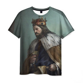 Мужская футболка 3D с принтом Kingdom Come: Deliverance в Санкт-Петербурге, 100% полиэфир | прямой крой, круглый вырез горловины, длина до линии бедер | 