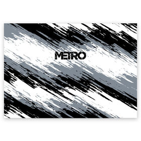 Поздравительная открытка с принтом METRO в Санкт-Петербурге, 100% бумага | плотность бумаги 280 г/м2, матовая, на обратной стороне линовка и место для марки
 | 2033 | exodus | game | last | light | metro | redux | апокалипсис | зомби | игра | краска | краски | метро | монстр | постапокалипсис