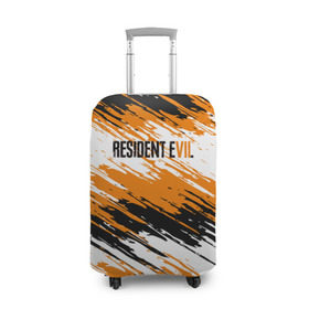 Чехол для чемодана 3D с принтом Resident Evil в Санкт-Петербурге, 86% полиэфир, 14% спандекс | двустороннее нанесение принта, прорези для ручек и колес | biohazard | evil | game | horror | residen | survival | зла | зомби | игра | краска | краски | мертвецы | обитель | хоррор