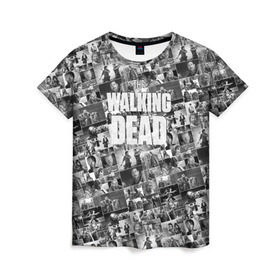 Женская футболка 3D с принтом The Walking Dead в Санкт-Петербурге, 100% полиэфир ( синтетическое хлопкоподобное полотно) | прямой крой, круглый вырез горловины, длина до линии бедер | dead | walking | апокалипсис | бита | гленн | дерил | зомби | карл | люсиль | мертвецы | мишонн | ниган | рик | сериал | ходячие