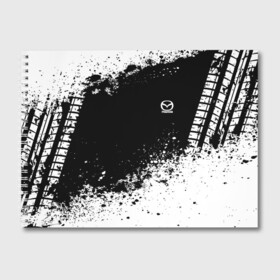 Альбом для рисования с принтом Mazda brand motors в Санкт-Петербурге, 100% бумага
 | матовая бумага, плотность 200 мг. | Тематика изображения на принте: auto | automobile | car | machine | mazda | motor | motor car | sport car | автомашина | легковой автомобиль | мазда | спортивный автомобиль | тачка