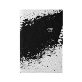 Обложка для паспорта матовая кожа с принтом Audi brand motors в Санкт-Петербурге, натуральная матовая кожа | размер 19,3 х 13,7 см; прозрачные пластиковые крепления | ауди | машина