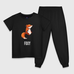 Детская пижама хлопок с принтом Лиса в Санкт-Петербурге, 100% хлопок |  брюки и футболка прямого кроя, без карманов, на брюках мягкая резинка на поясе и по низу штанин
 | fox | foxy | лис | лиса | лисица | лисичка | лисы | с лисой | танцующая | фокс