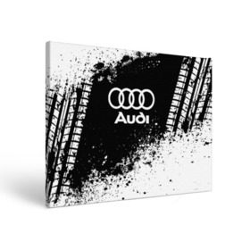 Холст прямоугольный с принтом Audi abstract sport в Санкт-Петербурге, 100% ПВХ |  | ауди | кольца | лого | машина