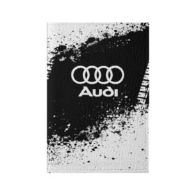 Обложка для паспорта матовая кожа с принтом Audi abstract sport в Санкт-Петербурге, натуральная матовая кожа | размер 19,3 х 13,7 см; прозрачные пластиковые крепления | ауди | кольца | лого | машина