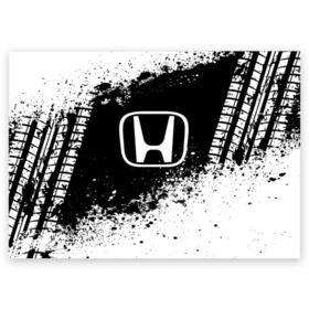 Поздравительная открытка с принтом Honda abstract sport в Санкт-Петербурге, 100% бумага | плотность бумаги 280 г/м2, матовая, на обратной стороне линовка и место для марки
 | auto | automobile | car | honda | machine | motor | motor car | sport car | автомашина | бренд | легковой автомобиль | марка | спортивный автомобиль | тачка | хонда