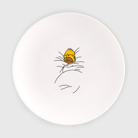 Тарелка с принтом Спящий Гомер в Санкт-Петербурге, фарфор | диаметр - 210 мм
диаметр для нанесения принта - 120 мм | Тематика изображения на принте: homer | simpsons | гомер | симпсоны
