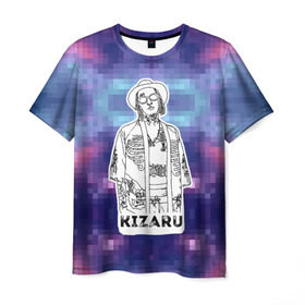 Мужская футболка 3D с принтом Kizaru в Санкт-Петербурге, 100% полиэфир | прямой крой, круглый вырез горловины, длина до линии бедер | 