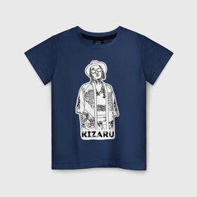Детская футболка хлопок с принтом Kizaru в Санкт-Петербурге, 100% хлопок | круглый вырез горловины, полуприлегающий силуэт, длина до линии бедер | 
