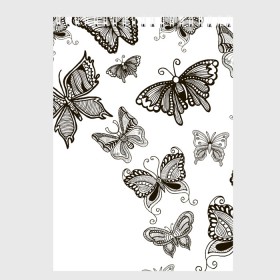 Скетчбук с принтом Коллекция BOUDOIR в Санкт-Петербурге, 100% бумага
 | 48 листов, плотность листов — 100 г/м2, плотность картонной обложки — 250 г/м2. Листы скреплены сверху удобной пружинной спиралью | абстракция | бабочки
