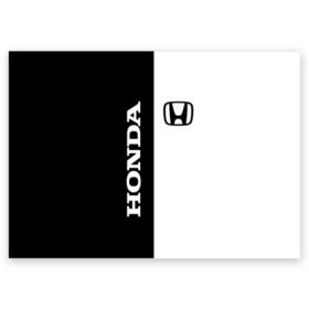 Поздравительная открытка с принтом Honda в Санкт-Петербурге, 100% бумага | плотность бумаги 280 г/м2, матовая, на обратной стороне линовка и место для марки
 | accord | acty | amaze | avancier | br v | brio | city | civic | cr | crider | crosstour | honda | hybrid | motor co | авто | автомобиль | знак | лого | машина | мотор | символ | тачка | хонда | эмблема