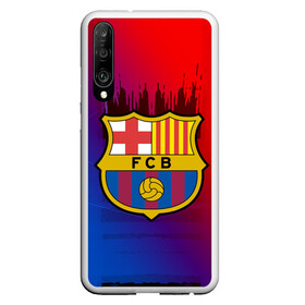 Чехол для Honor P30 с принтом FC Barcelona color sport в Санкт-Петербурге, Силикон | Область печати: задняя сторона чехла, без боковых панелей | football | soccer | барселона