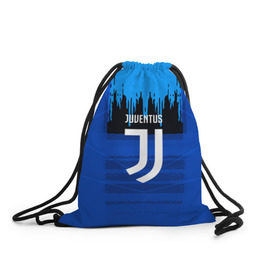 Рюкзак-мешок 3D с принтом FC Juventus color abstract в Санкт-Петербурге, 100% полиэстер | плотность ткани — 200 г/м2, размер — 35 х 45 см; лямки — толстые шнурки, застежка на шнуровке, без карманов и подкладки | Тематика изображения на принте: 