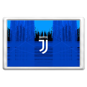 Магнит 45*70 с принтом FC Juventus color abstract в Санкт-Петербурге, Пластик | Размер: 78*52 мм; Размер печати: 70*45 | 