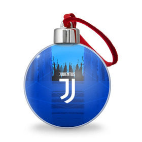 Ёлочный шар с принтом FC Juventus color abstract в Санкт-Петербурге, Пластик | Диаметр: 77 мм | Тематика изображения на принте: 