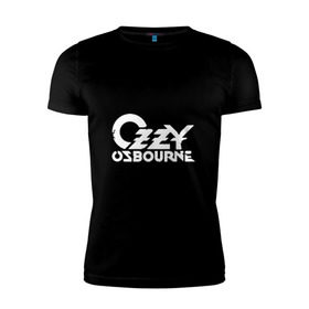 Мужская футболка премиум с принтом Ozzy Ozbourne в Санкт-Петербурге, 92% хлопок, 8% лайкра | приталенный силуэт, круглый вырез ворота, длина до линии бедра, короткий рукав | 