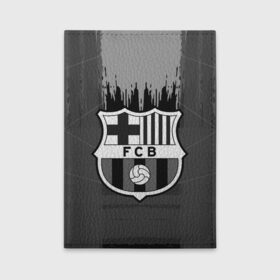 Обложка для автодокументов с принтом FC Barcelona abstract color в Санкт-Петербурге, натуральная кожа |  размер 19,9*13 см; внутри 4 больших “конверта” для документов и один маленький отдел — туда идеально встанут права | 