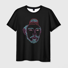 Мужская футболка 3D с принтом Mnogoznaal 6 в Санкт-Петербурге, 100% полиэфир | прямой крой, круглый вырез горловины, длина до линии бедер | mnogoznaal | максим лазин | многознаал